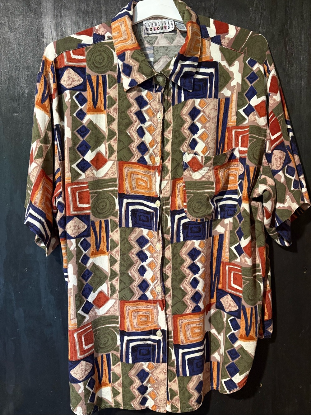Vintage 90’s Carolina Colours Button Up Shirt Men's Large